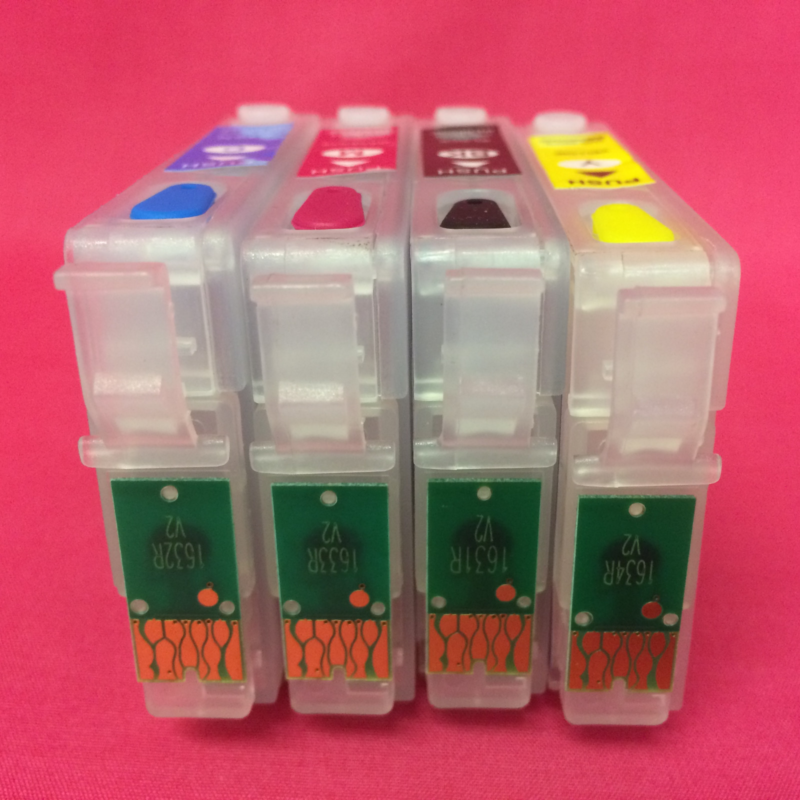 4x Refillable Empty Ink Cartridges For Epson WORKFORCE WF 2510 WF2510 W