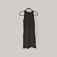 VALENTINO Couture Brown straight Sleeveless Dress Vintage Siz.8/42 Silk Blend