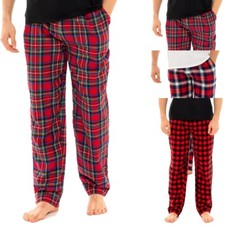 Mens Lounge Pants Super Soft Nightwear Cosy Trousers Fleece Pyjama Bottoms S-5XL
