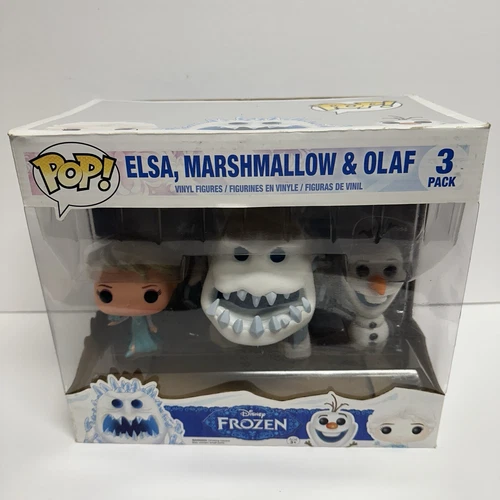 Funko Pop! Disney Frozen Elsa Marshmallow & Olaf 3 Pack Vinyl Figures NEW in Box