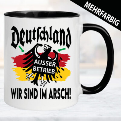 Tasse Deutschland Politik Im Arsch SPD Grüne FDP CDU AFD Rassist Wahlen