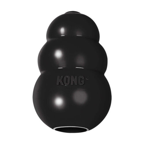 KONG Extreme MEDIUM schwarz für Power Kauer Behandeln Füllbar Holen & Kauen Hundespielzeug - Bild 2 von 8