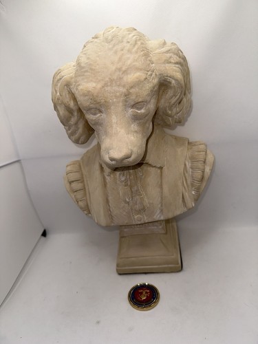 Vintage Shakespaniel Royal Dog Bust Sculpture 1997 - Picture 5 of 6