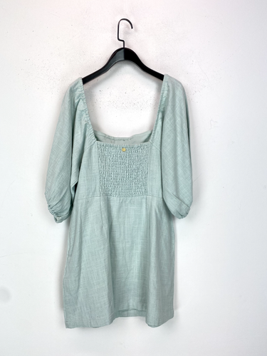 Billabong A-line Dress 3/4 Sleeve Cotton Mint Green Size M New with Tags - Picture 6 of 11