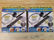 New Pack Of 2 OnTel Dryer Max Deluxe 3 Piece Lint Trap Removal Vacuum Kit