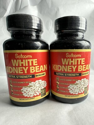 2  Bottles  White Kidney Bean Extract Capsules  9050 mg Exp 04/27