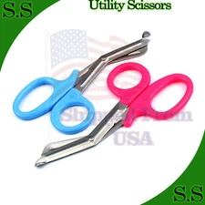 Trauma Shears, Medical Scissors 2-Pack 7.25" Nursing Scissors, Surgical Scissors