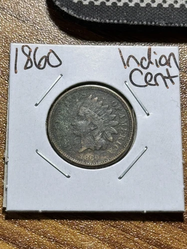 1860 Indian Head Cent Penny Nice VG Very Good Better Date Coin (Raw7872) (T)
