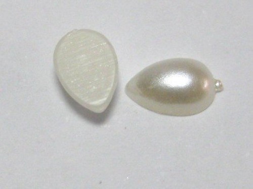 1000 Ivory TearDrop Half Pearl Bead Flat Back Cabachons Gem 4X6mm Scrapbook - Picture 7 of 7