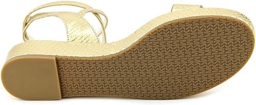 Michael Michael Kors Woman's Kaylee Flat Sandal Gold, Size: 8 M - Picture 5 of 5
