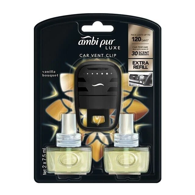 1x Deodorante per auto Ambi Pur Luxe (7,5 ml x 2 flaconi di profumo) - SPEDIZ... - Immagine 3 di 4