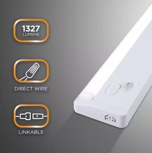 ProLink Hardwired 18 in. LED White Under Cabinet Light, 3 Color Temperature - 第 4/6 張圖片