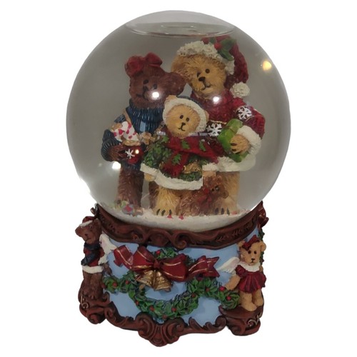 Vintage JC Penney Home Collection Musical Bears Christmas Snowglobe Decor New - Picture 12 of 14
