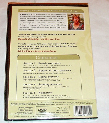 A Labour of Love - Yoga For Pregnancy - Sighle McDonnell (DVD) - Picture 2 of 2