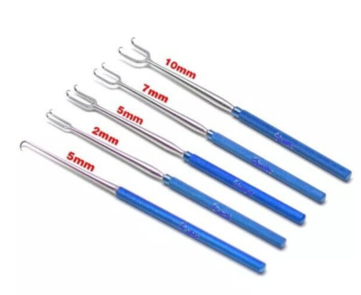 Joseph Skin Hook Double Sharp Prong Set 6.25'' Retractor Surgical German 5 Pieces