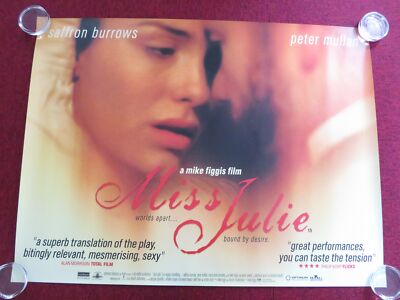 MISS JULIE UK QUAD (30''x 40'') ROLLED POSTER SAFFRON BURROWS PETER MULLAN 1999