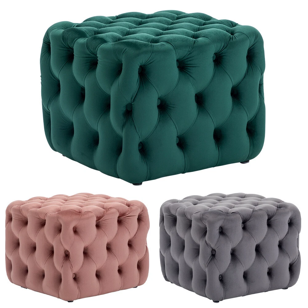 Distinctly home alexander velvet cheap ottoman