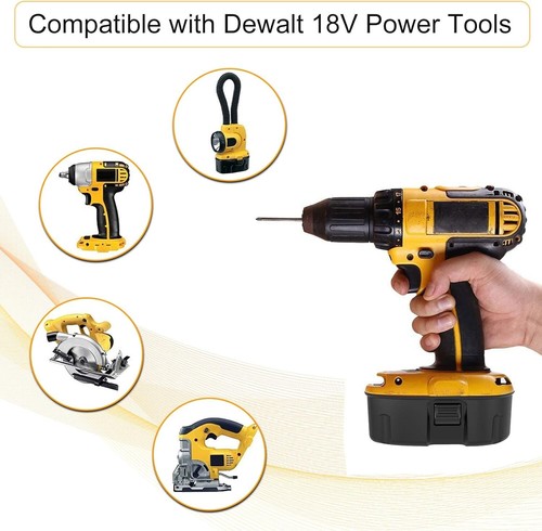 (6-PACK) 18V For Dewalt 18 VOLT XRP DC9096 DC9098 NiMH Battery NEW 6.0Ah DW9096 - Picture 10 of 13