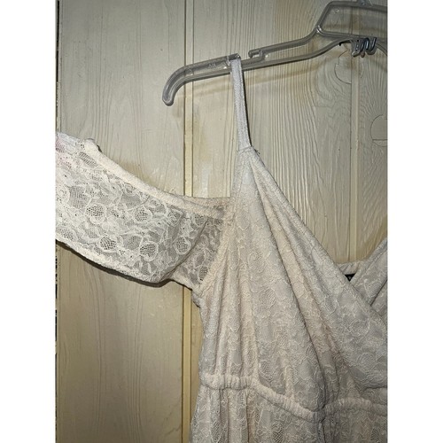 Abito torrido donna 1x babydoll pattinatore sexy mini pizzo fata romantico flirty DIFETTO - Foto 9 di 12