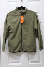 Wonder Nation Boys Fleece Zip Jacket-Uniform Green- Large 10-12 -NWT