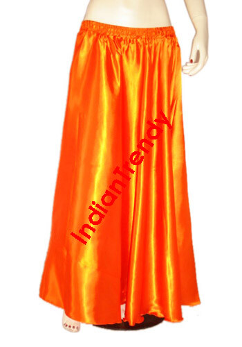 Damen Satin Halbkreis Rock Bauchtanz Rock Tribal Oriental 4-5 Yard Maxi - Bild 17 von 31