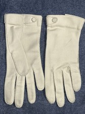 Vintage Estate Women's Everyday Wrist Gloves Beige G33 Small