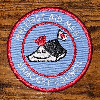 Samoset Council Wisconsin WI 1981 First Aid Meet Boy Scout BSA Patch