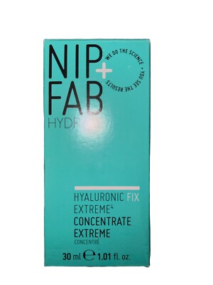 NIP + FAB Hydrate Hyaluronic Fix Extreme Concentrate 1.01 oz Full Size New