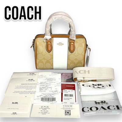New tag available COACH CR243 Rowan Shoulder Bag Mini Boston Bag 