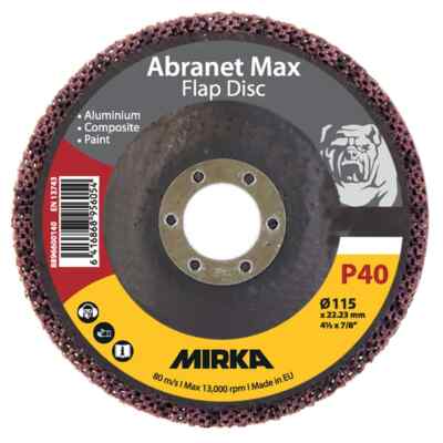MIRKA Abranet Max Flap disc 125 mm T29 ALOX P40 x (10 Pack)