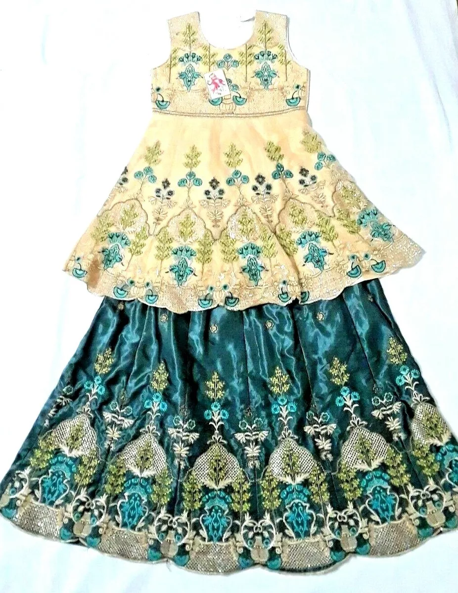 Black Frock Style Sharara Dress With Beautiful Mirror Work - Ethnic Race