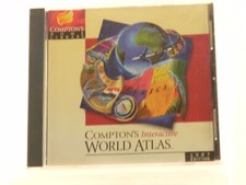 SEALED Compton's interactive World Atlas 1997 PC CD-ROM Home Library by Softkey