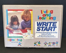 Vintage Write Start by Living and Learning 30 Wipe Clean Activity Boards Vintage