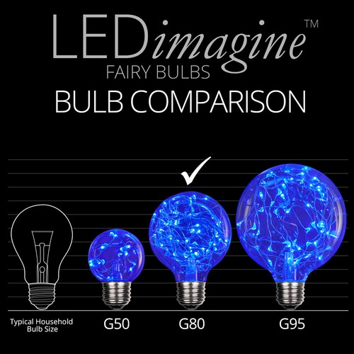 LED Fairy Light Bulb Multiple Color Home Patio Garden Globe Party Lamp Bulbs - Picture 32 of 108
