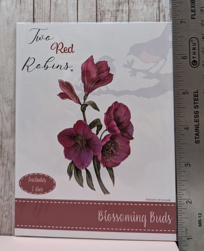 Two Red Robins Metal Dies Card Making Scrapbooking Flowers Bouquet Bees Rose - 第 5/30 張圖片