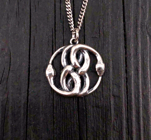 3D Auryn Pendant Necklace - Solid Cast Sterling Silver Never Ending Story 667