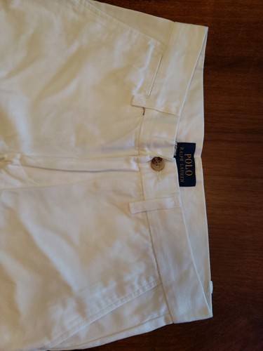 New Polo Ralph Lauren Boys' White Classic Chino Shorts 12 - Picture 2 of 8