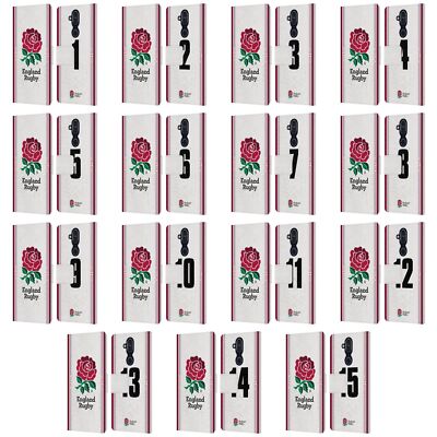 ENGLAND RUGBY UNION 2023/24 PLAYERS HOME KIT LEATHER BOOK CASE FOR NOKIA PHONES