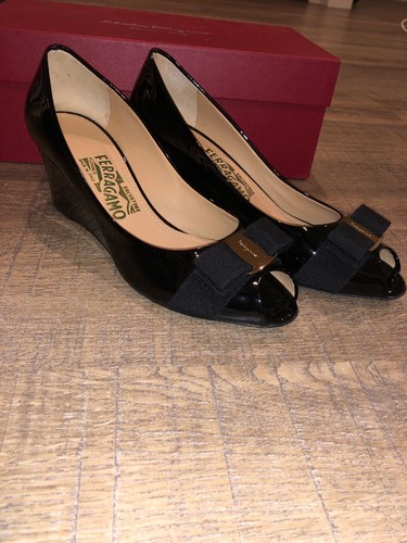 SISSI PEEP TOE WEDGE PUMPS SIZE 6.5 | eBay
