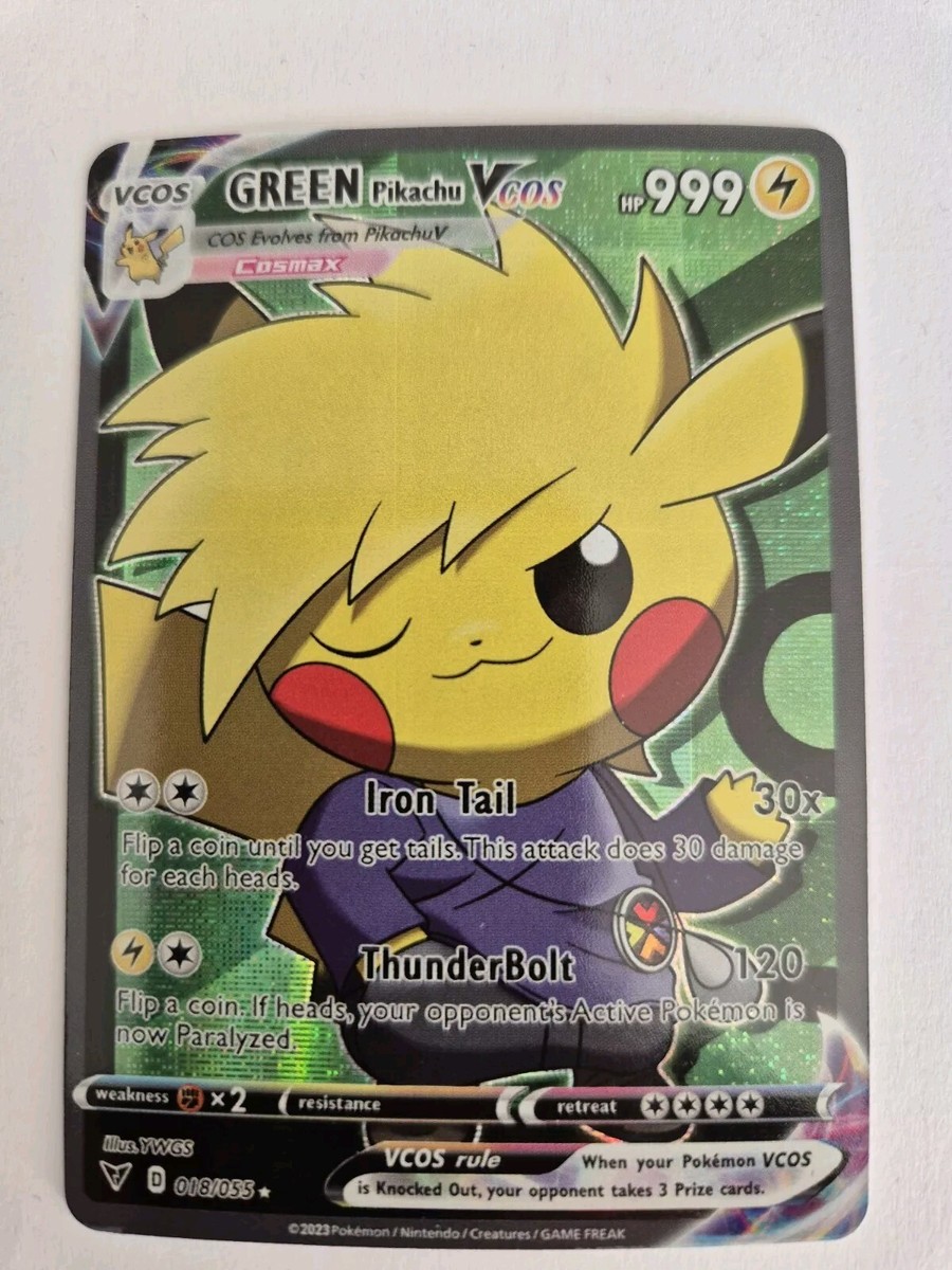 Goku Pikachu VCOS Dragon Ball Z x Pokemon Card Cosplay Holo Goku Pikachu VCOS Dragon Ball Z x Pokemon Card Cosplay Holo