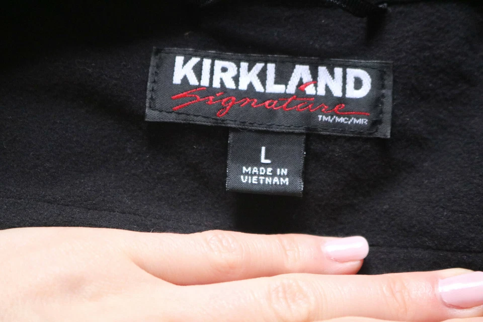 Kirkland Signature Men’s Gray Full Zip Softshell Jacket Breast Pocket Size L - Image 3 of 4