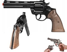 Pistola In Metallo 12 Colpi Revolver Ispettore Polizia Esercito Giocattolo