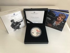 2024 Silver Proof George Michael Colour 1oz 2 Pound Coin LOW COA 100