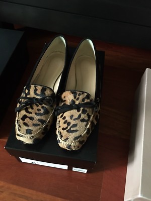 JCrew Collection Verona Calf Hair Driving Mocs, Leopard, 2011, Made in Italy