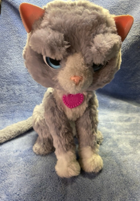 Hasbro FurReal Friends Bootsie Gray White Kitty Cat Interactive 2016 WORKS