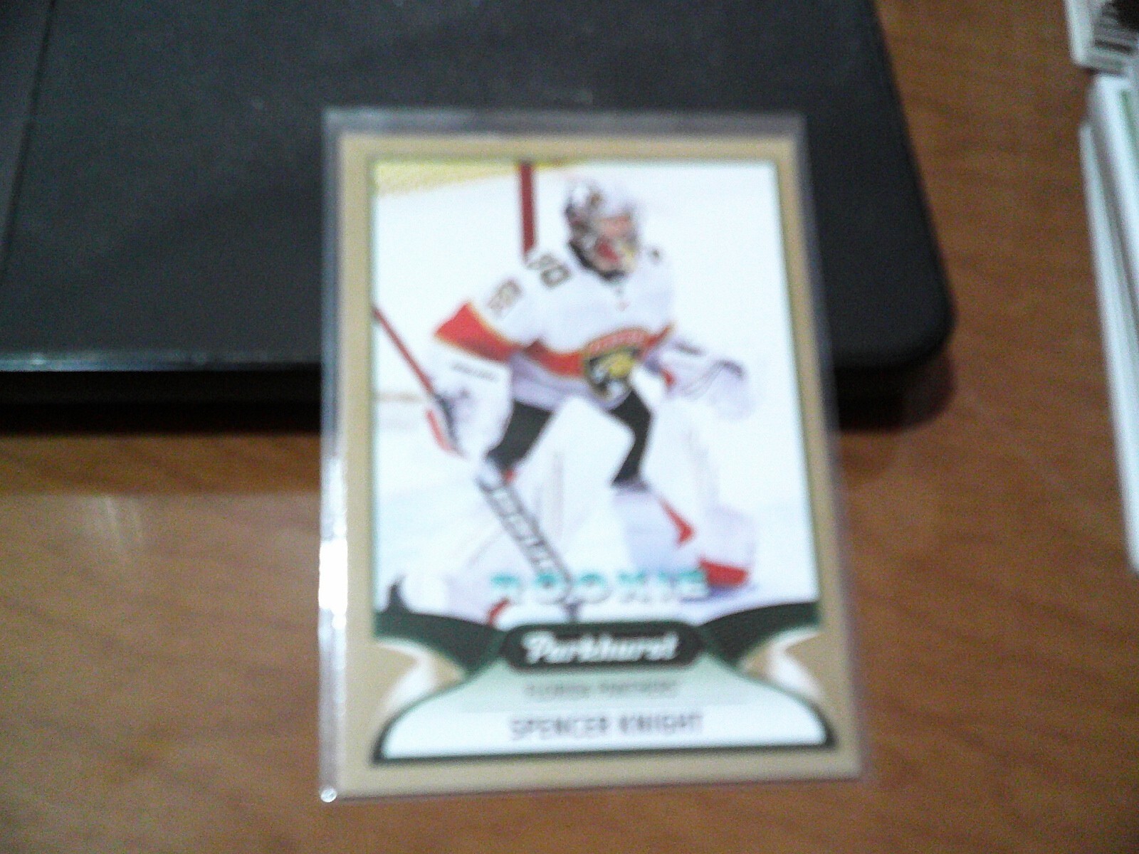 2021-22 PARKHURST GOLD ROOKIE VERSION #327- SPENCER KNIGHT- PANTHERS