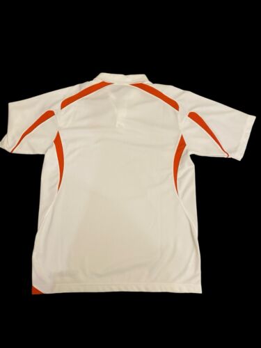 mens NIKE TEAM CLEMSON TIGERS POLO SHIRT~Dry Fit~Logo~Orange/White~Tiger Paw - Picture 3 of 7
