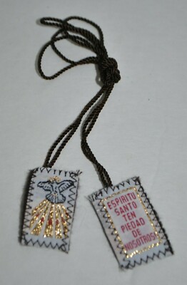 Holy Spirit Espiritu Santo Scapular Escapulario NEW