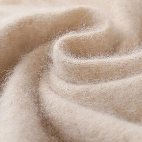 Maglione girocollo uomo puro visone cashmere maniche lunghe casual - Foto 5 di 36