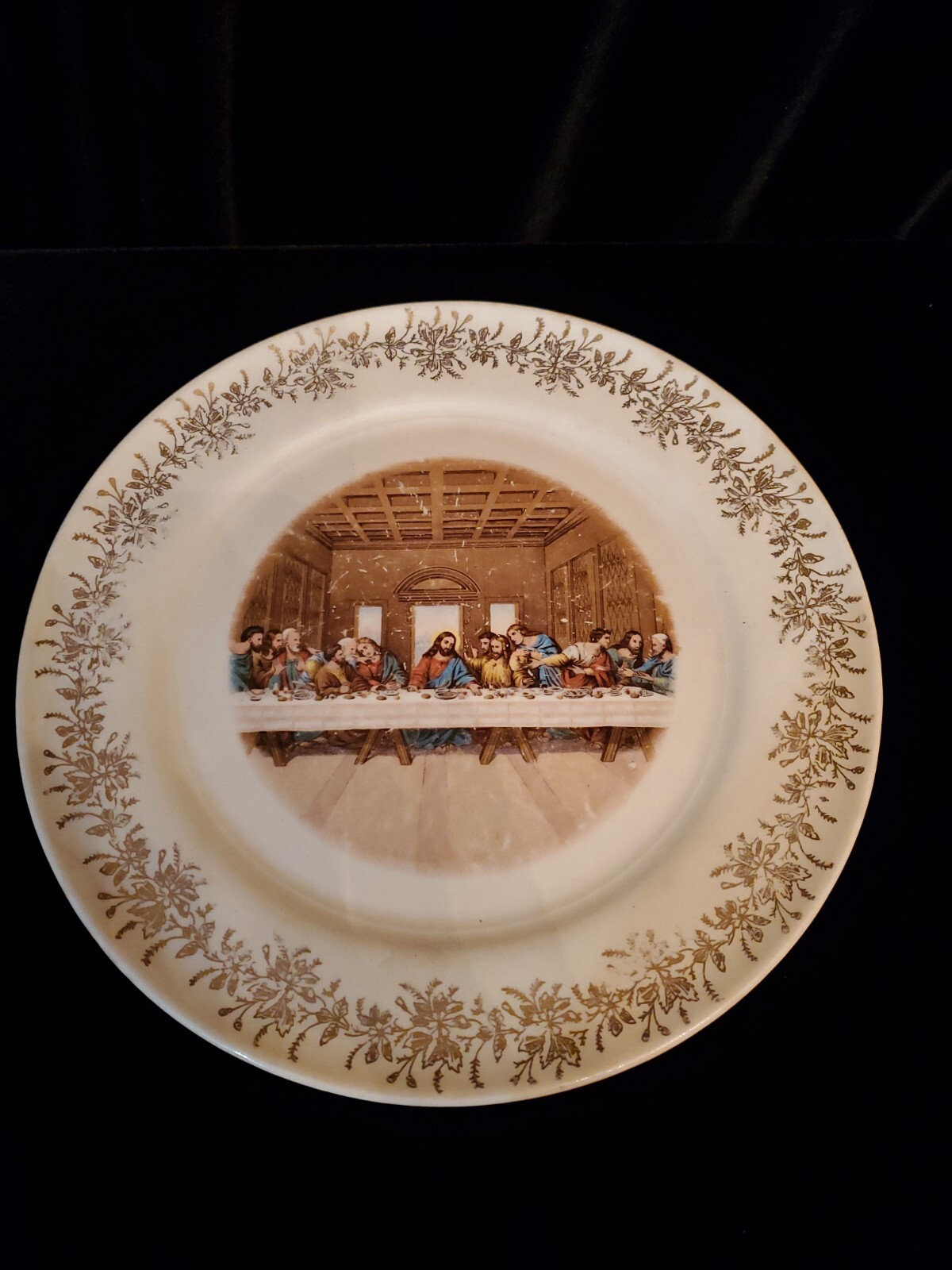 Vintage Last Supper Plate, Sanders Mfg Co., Nashville TN. First Edition